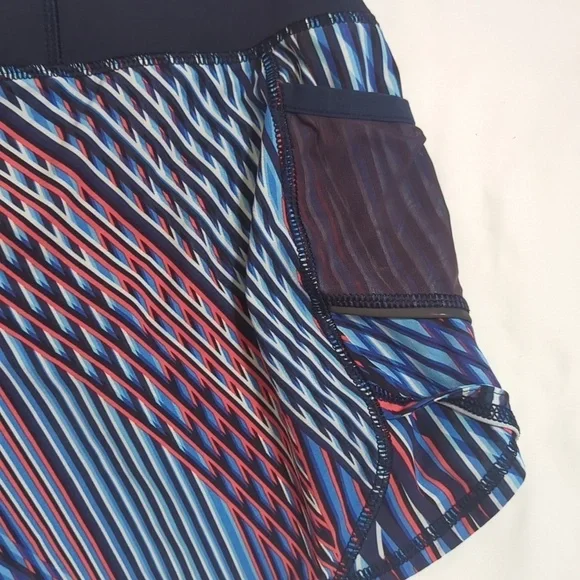 Athleta Ready Set Go 2 in 1 Shorts, Color Navy/Black Size S - Picture 12 of 16